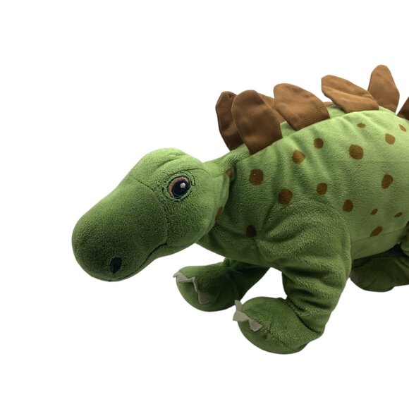 Ikea Jattelik Stegosaurus Dinosaur Plush Stuffed Animal Green 20" - Picture 3 of 8